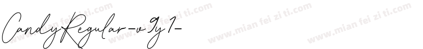 CandyRegular-v9y7字体转换