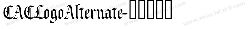 CACLogoAlternate字体转换