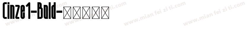 Cinze1-Bold字体转换