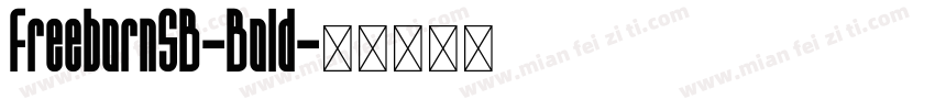 FreebornSB-Bold字体转换