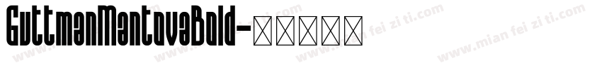 GuttmanMantovaBold字体转换