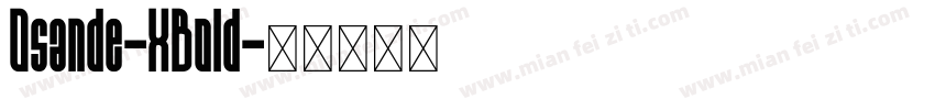 Osande-XBold字体转换