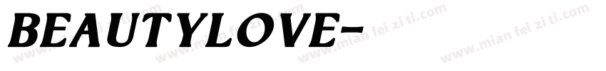 Beautylove字体转换