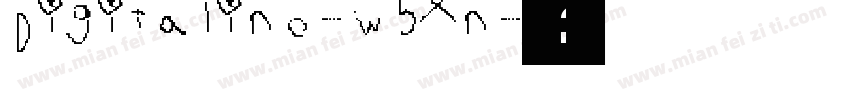 Digitalino-w5Xn字体转换