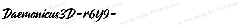Daemonicus3D-r6Y9字体转换