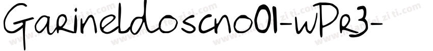 Garineldoscno01-wPr3字体转换
