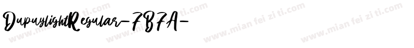 DupuylightRegular-7B7A字体转换