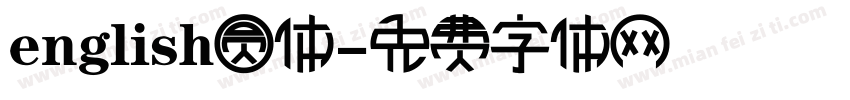 english圆体字体转换