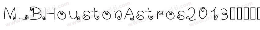 MLBHoustonAstros2013字体转换