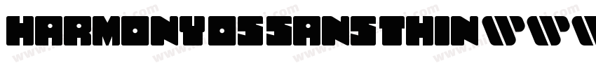 HARMONY_OS_SANS_THIN字体转换