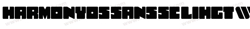 HarmonyOS-sans-sc-lihgt字体转换