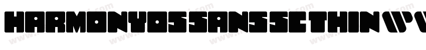 harmonyos_sans_sc_thin字体转换