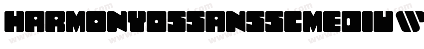 harmonyossansscmediu字体转换