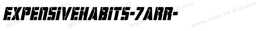 Expensivehabits-7ArR字体转换
