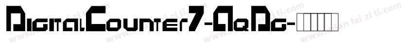 DigitalCounter7-AqDg字体转换