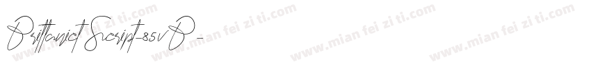 BrittanictScript-85vB字体转换