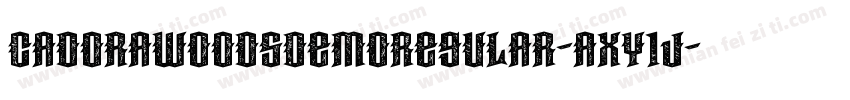 CadoraWoodsDemoRegular-axY1J字体转换