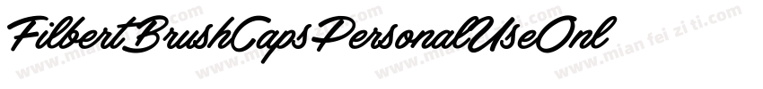 FilbertBrushCapsPersonalUseOnly-qmw6字体转换