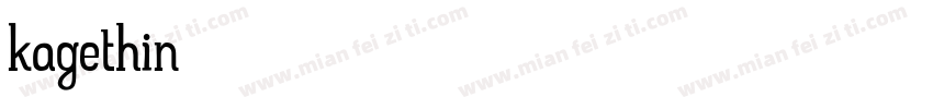 kagethin字体转换