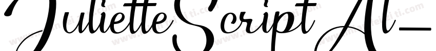JulietteScriptAl字体转换
