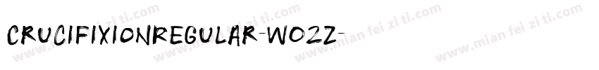 CrucifixionRegular-wO2Z字体转换