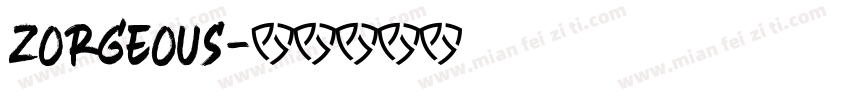 ZORGEOUS字体转换