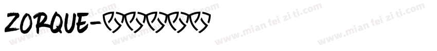 Zorque字体转换