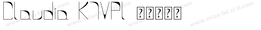 Claudia-K7VPl字体转换