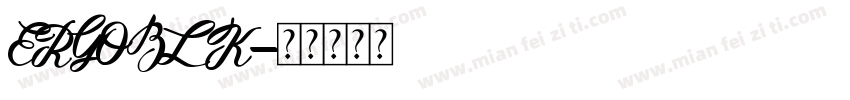 ERGOBLK字体转换