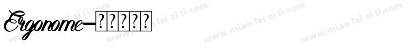 Ergonome字体转换