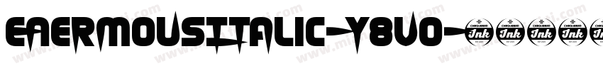 EnermousItalic-Y8vo字体转换
