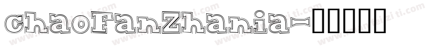 chaoFanZhania字体转换
