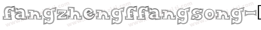 fangzhengffangsong字体转换