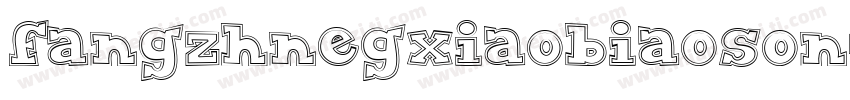 fangzhnegxiaobiaoson字体转换