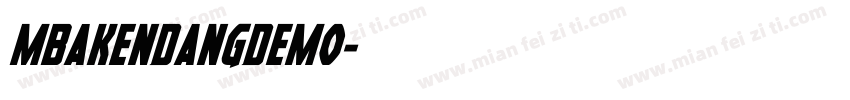 mbakendangdemo字体转换