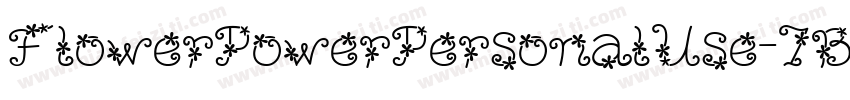 FlowerPowerPersonalUse-7BjAP字体转换