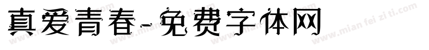 真爱青春字体转换