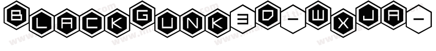 BlackGunk3D-WxJA字体转换