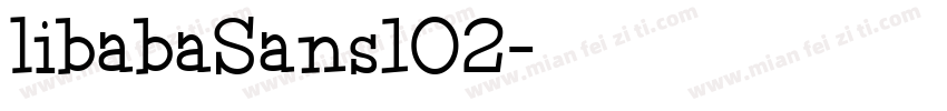 libabaSans102字体转换