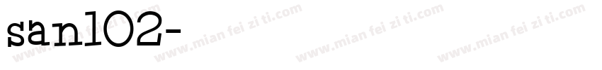 阿里巴巴san102字体转换