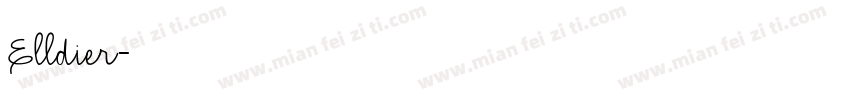 Elldier字体转换