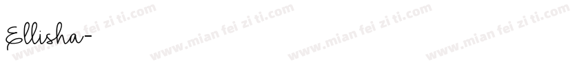 Ellisha字体转换