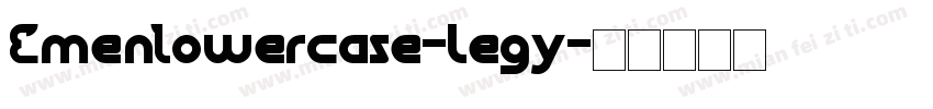 EmenLowercase-legy字体转换