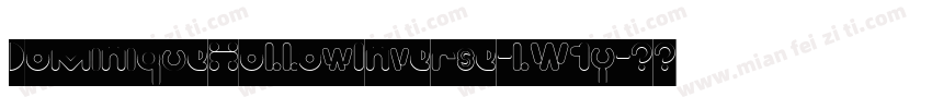 DominiqueHollowInverse-lW1y字体转换