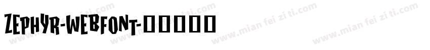zephyr-webfont字体转换