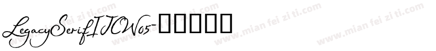 LegacySerifITCW05字体转换