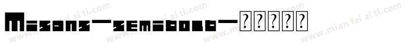 Misans-semibolb字体转换