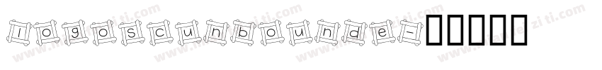 logoscunbounde字体转换