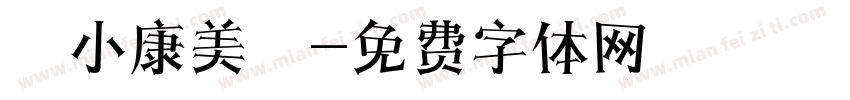 漢儀小康美術體字体转换