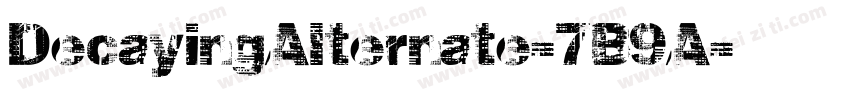 DecayingAlternate-7B9A字体转换